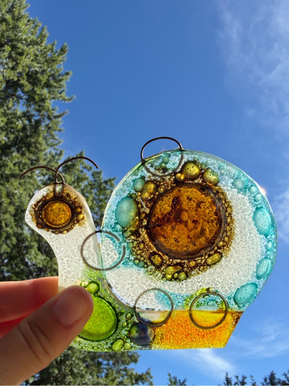 Vintage Snail Sun Catcher